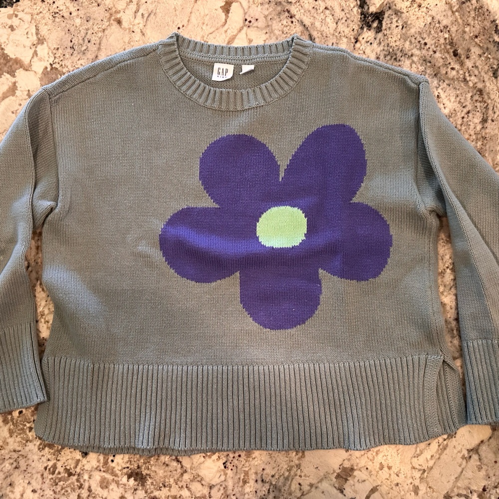 GAP Kids Green Knit Sweater